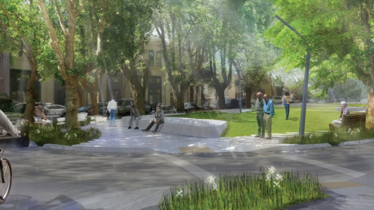 A rendering of the South Park Improvement Project