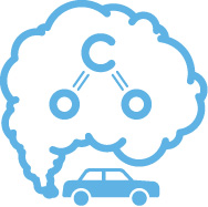 Icon of a cloud of exhaust coming from a car's tailpipe