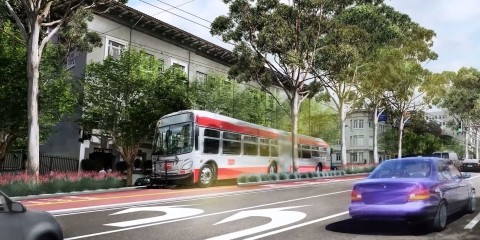 Rendering of Van Ness Bus Rapid Transit