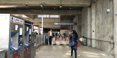 Faregates at Balboa Park BART station