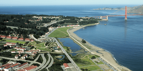 Artists rendering of the Presidio Parkway