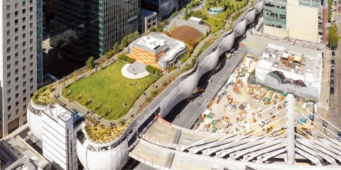 Aerial view of the Salesforce Transit Center. Photo credit: Sergio Ruiz https://flic.kr/p/29vYNvg