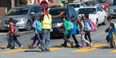 School Crossing Guards in Sunset District | September 23, 2016. Photo credit: Jeremy Menzies Photographer | San Francisco Municipal Transportation Agency