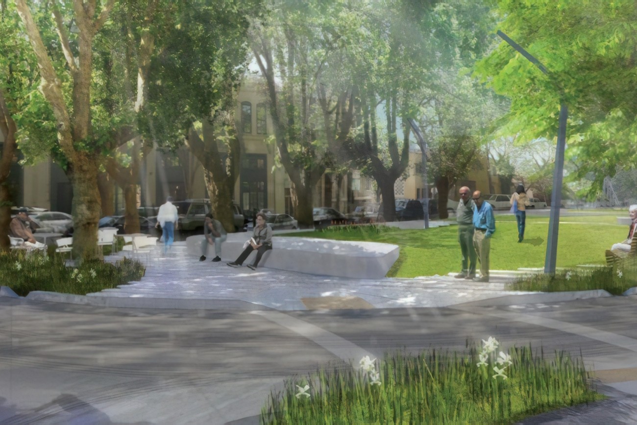 A rendering of the South Park Improvement Project