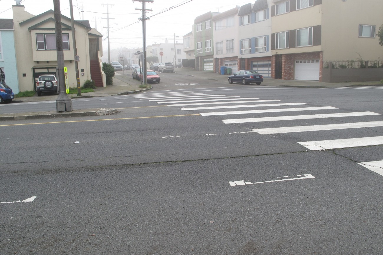 Crosswalk on Alemany Boulevard