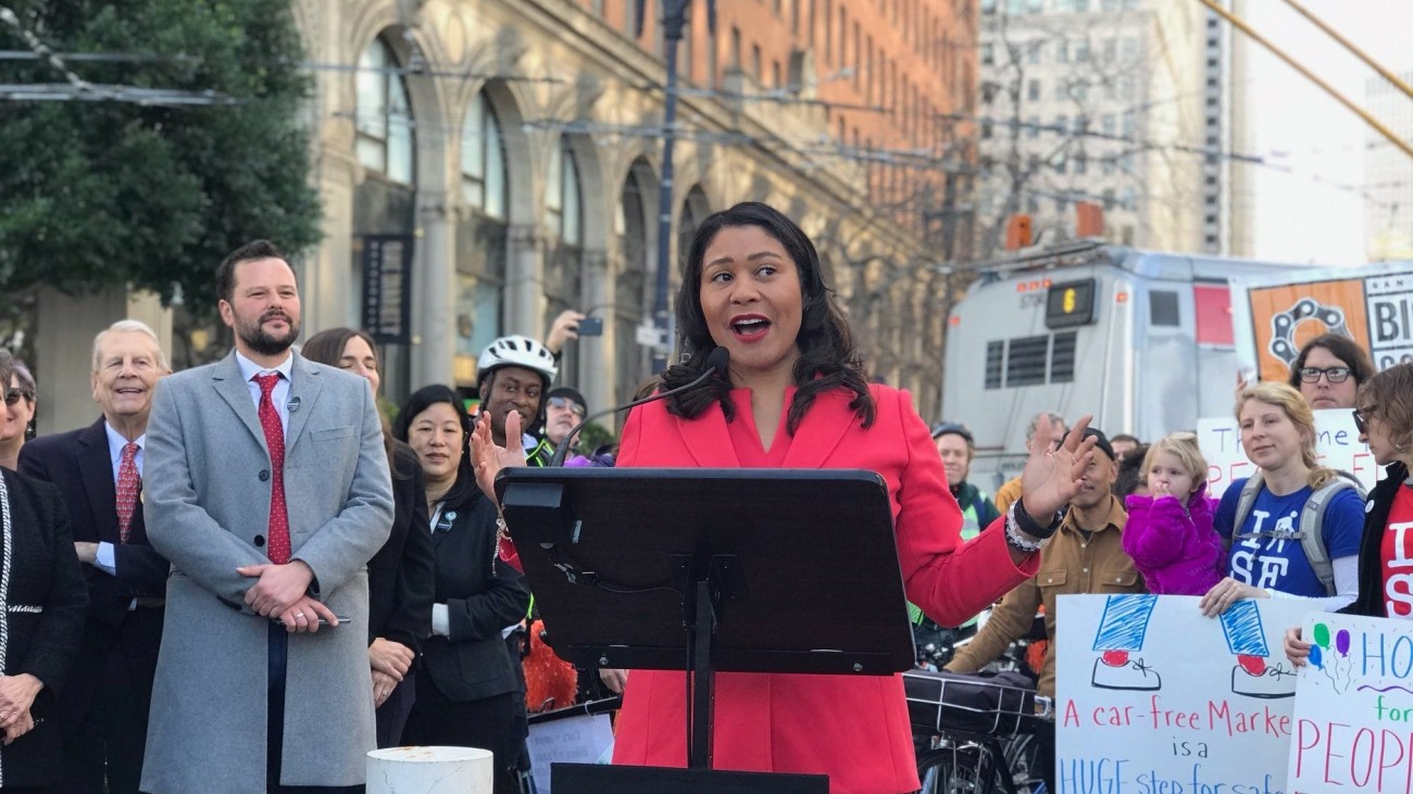 Mayor London Breed speaking