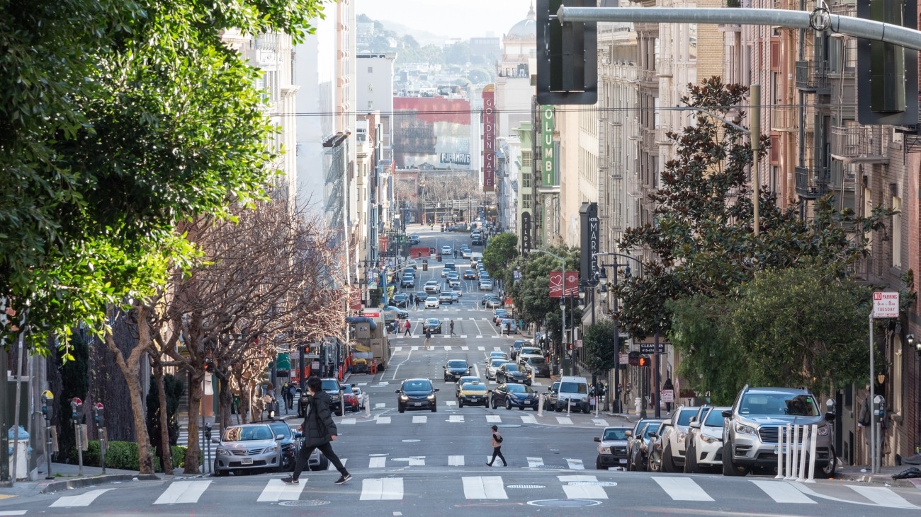 View of Taylor Street in San Francisco