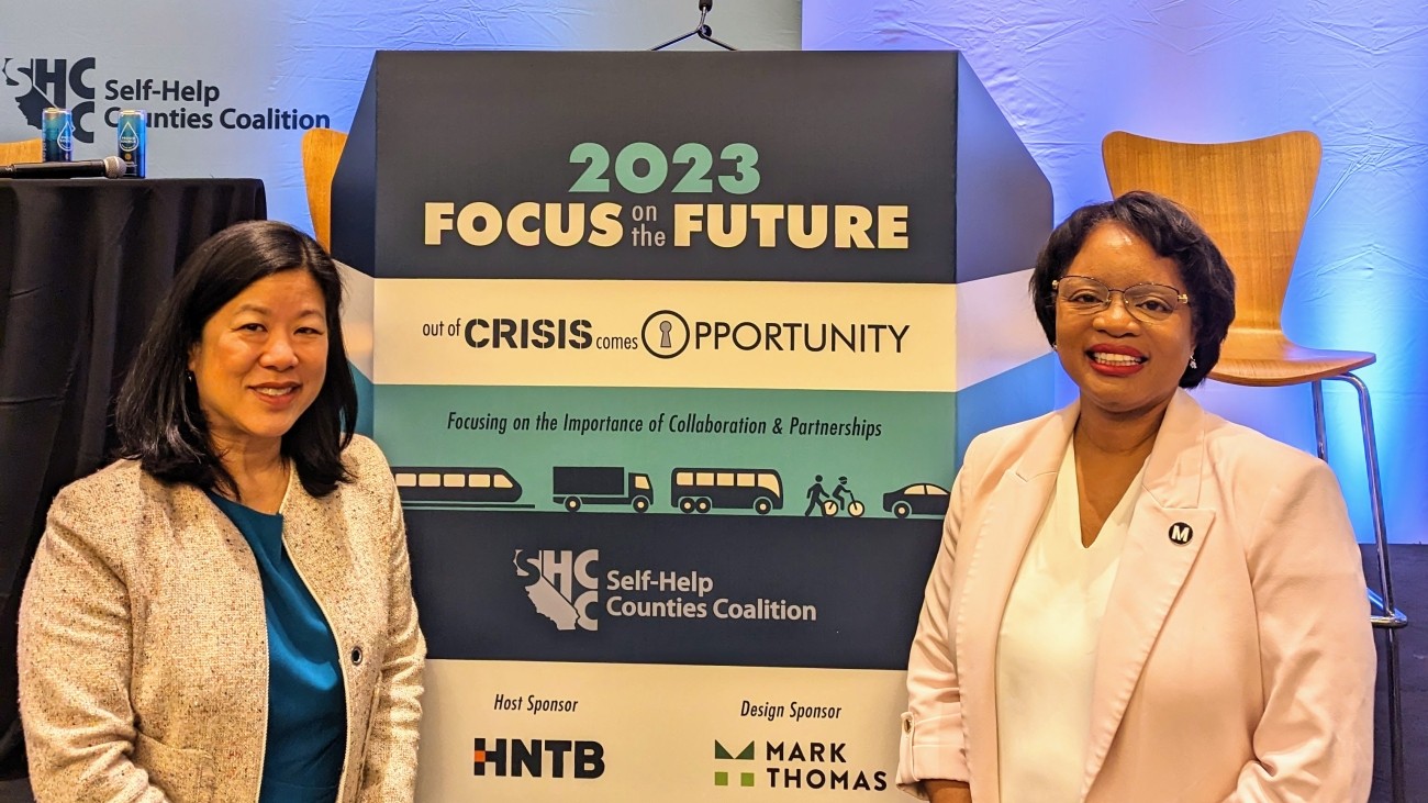 Tilly Chang and Stephanie Wiggins at Focus on the Future