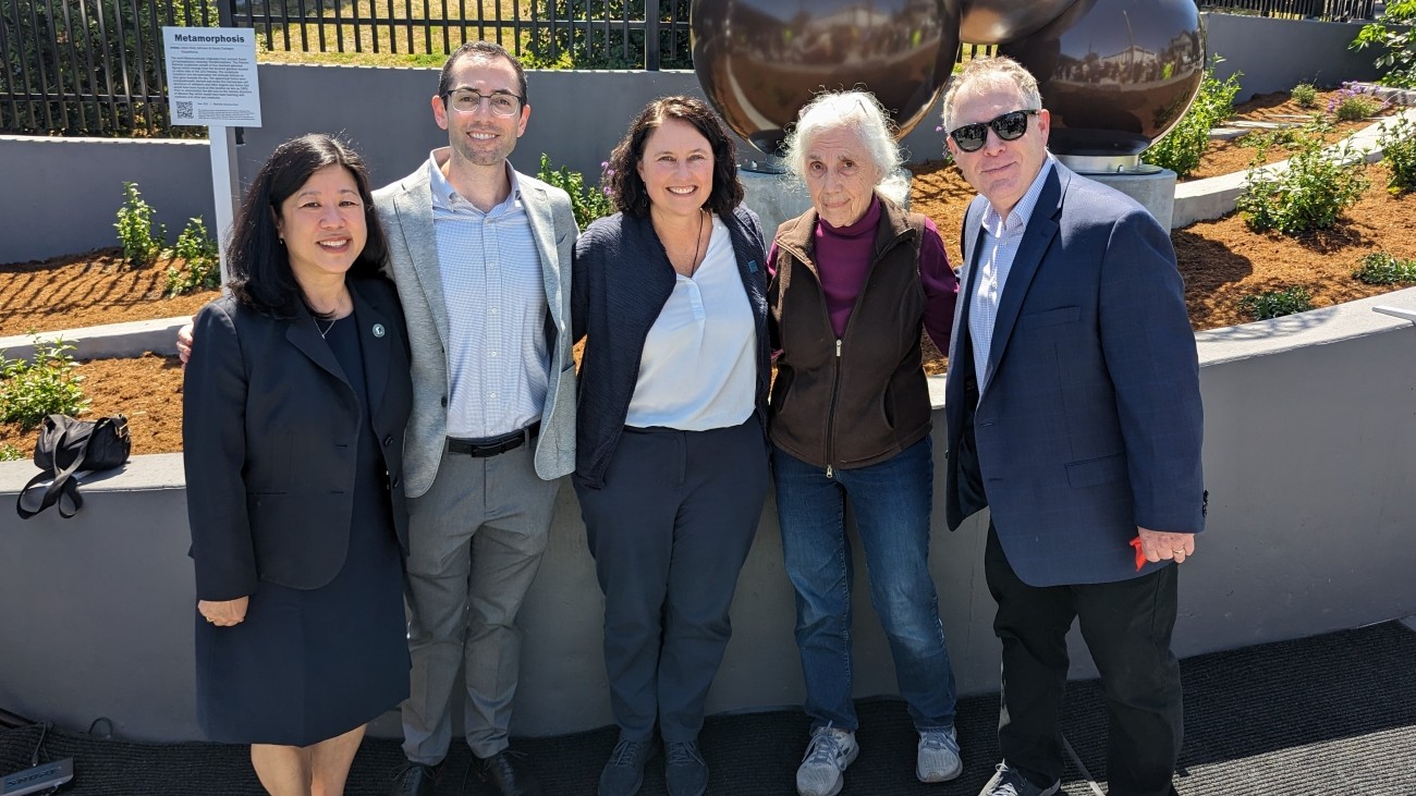 Staff at the Potrero Gateway ribbon cutting