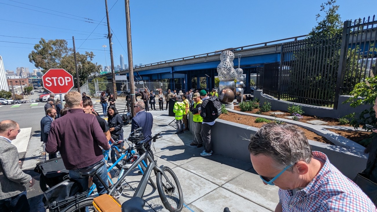 Attendees gathered at the Potrero Gateway