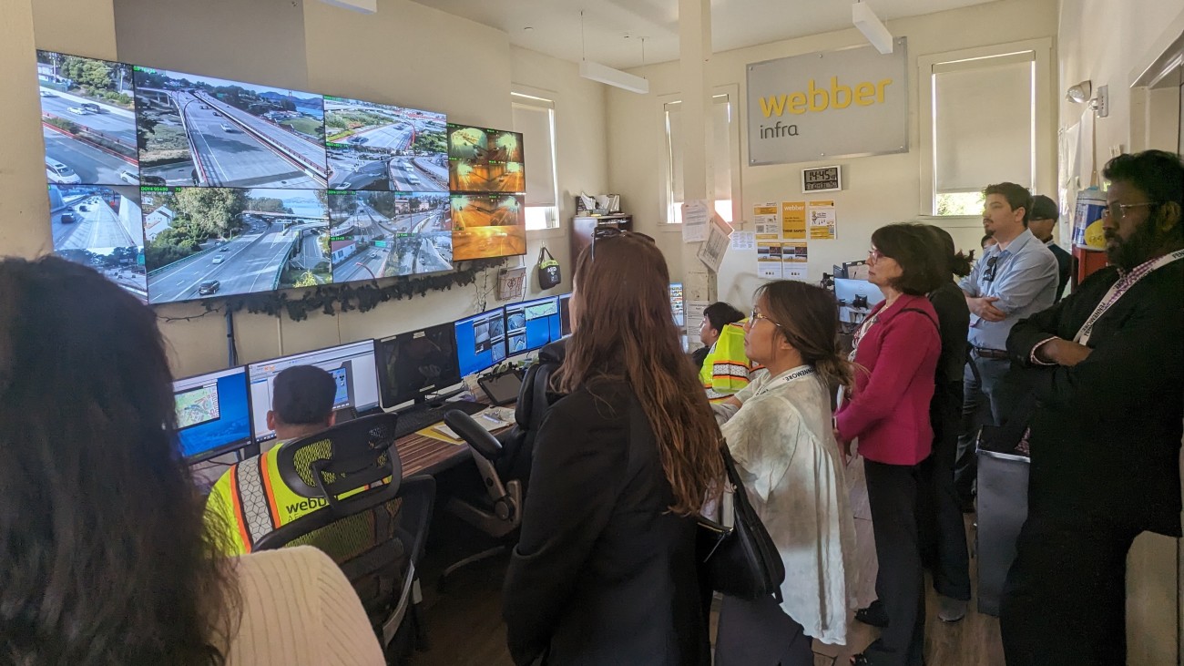 Participants observe multiple screens inside the Control Center