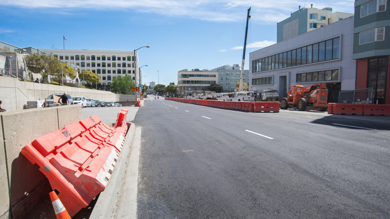 An empty smooth road