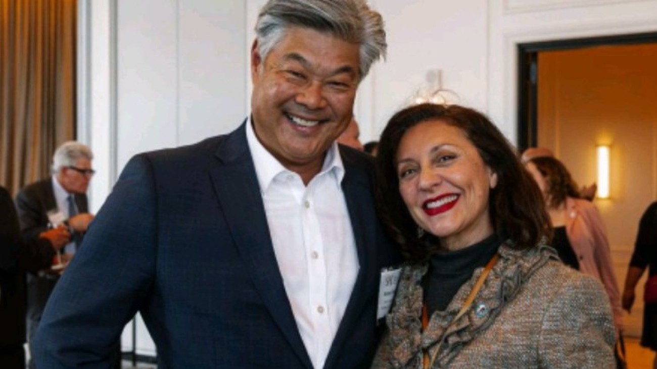 SF Chamber of Commerce President & CEO Rodney Fong & Transportation Authority Chair Myrna Melgar