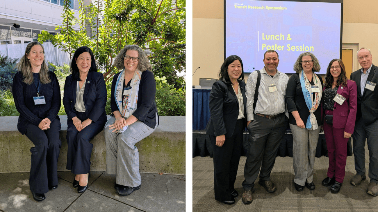 Executive Director Tilly Chang with UC Davis Transit Center Co Directors Susan Pike and Kari Watkins