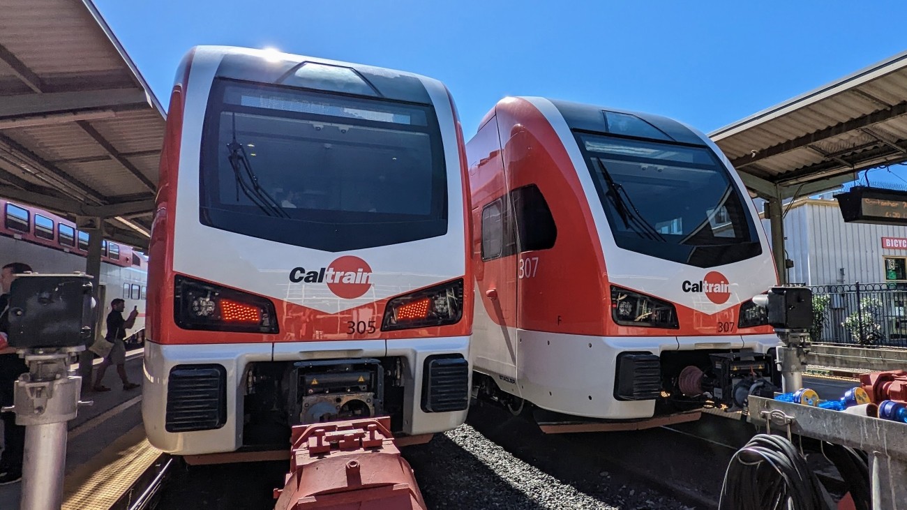 Caltrain electric trains