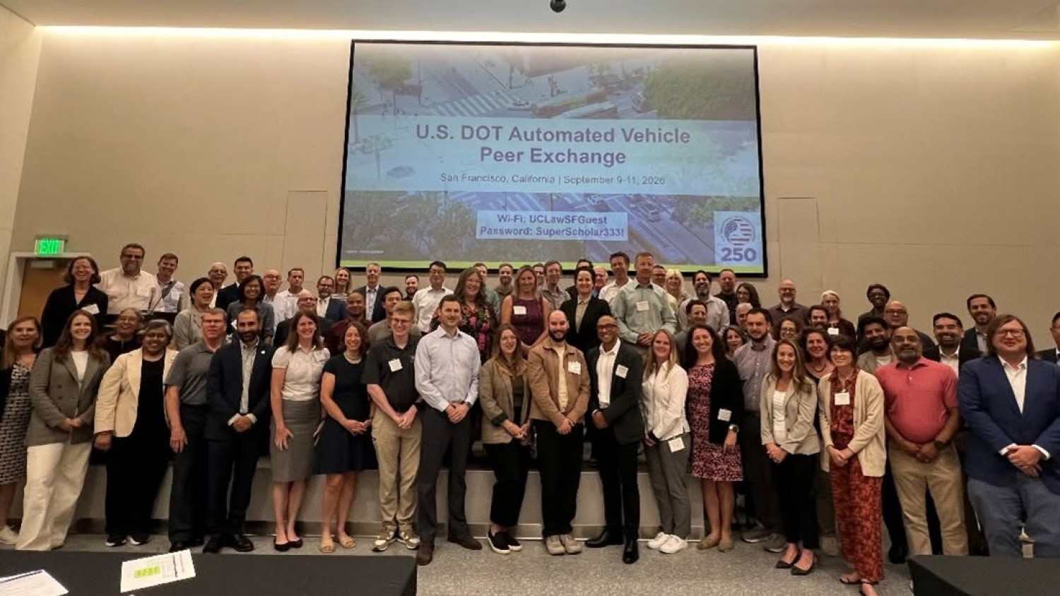 Group of attendees for AV peer exchange
