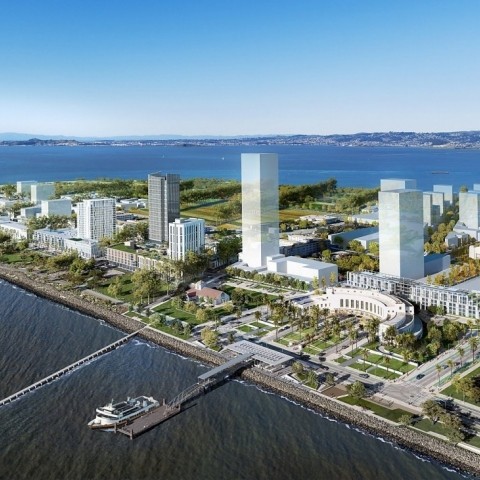 Rendering of the future Treasure Island