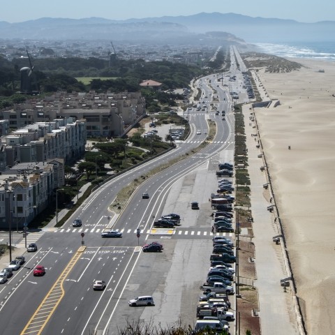View of the Great Highway