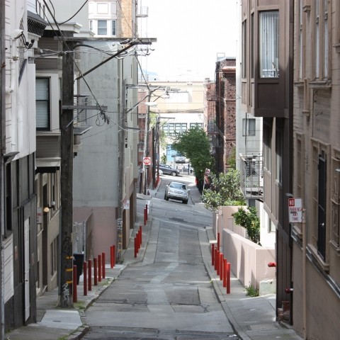 View of looking down Joice Alley