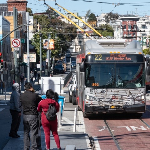 Fillmore bus near Market Street