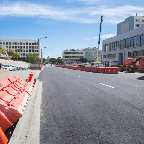 An empty smooth road