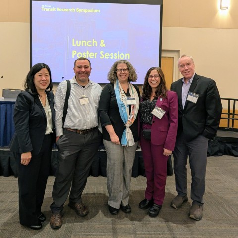 Transportation Authority Executive Director, Tilly Chang with FMTA Director Julie Kirschbaum and UCLA Prof. Brian Taylor, Juan Matute