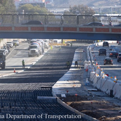 Caltrans work on the U.S. 101