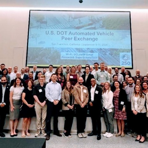 Group shot of all participants at AV Peer Exchange 
