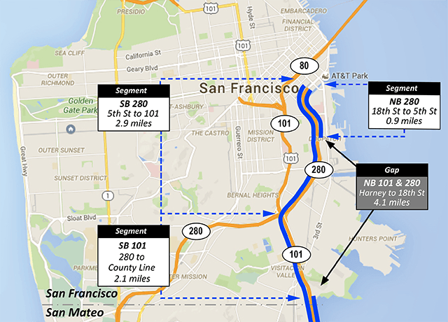 A map of the project boundaries