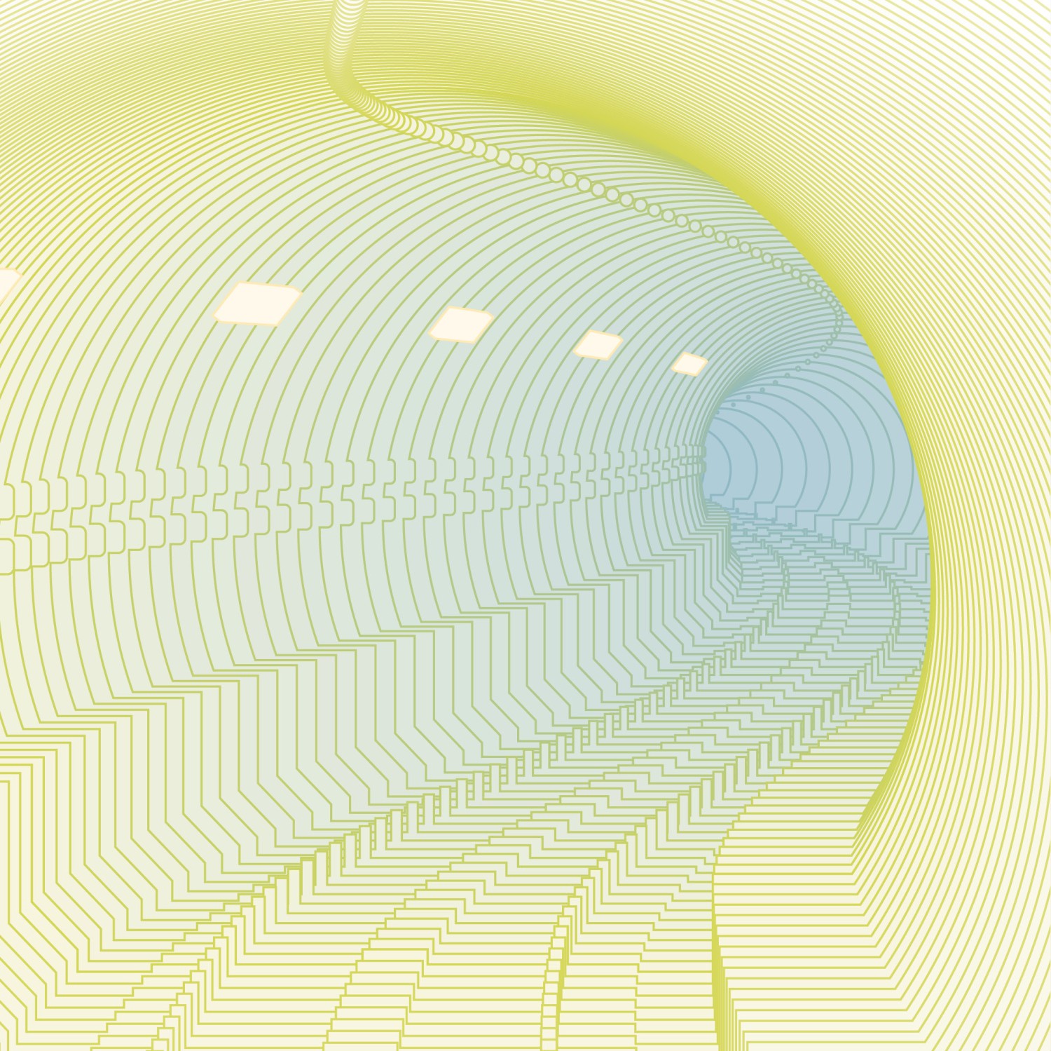 Stylized illustration of an underground subway tunnel